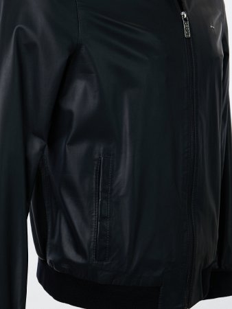 Куртка-бомбер с трикотажной отделкой