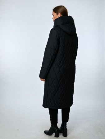 Пуховик женский удлинённый с капюшоном