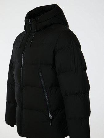 Пуховик мужской с капюшоном на пуху