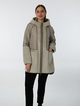 Комбинированная экодубленка с капюшоном