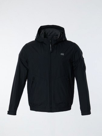 Куртка мужская укороченная с капюшоном