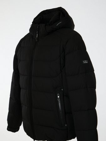 Пуховик мужской с капюшоном стёганый