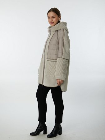 Комбинированная экодубленка с капюшоном