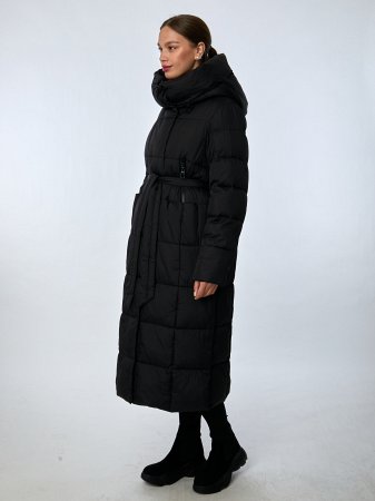 Пуховик женский с капюшоном удлинённый