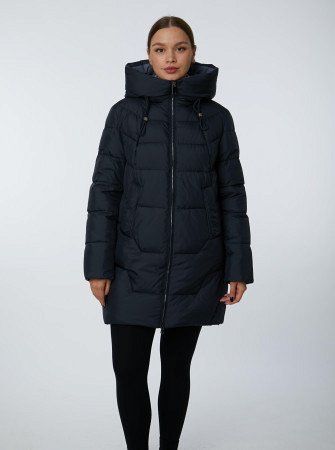 Пуховик женский с капюшоном