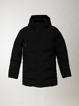 Пуховик мужской с капюшоном удлинённый