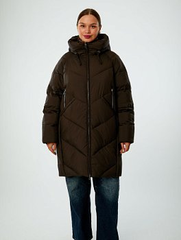 Пуховик стёганый с капюшоном