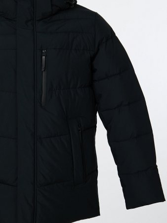 Пуховик мужской стёганый с капюшоном