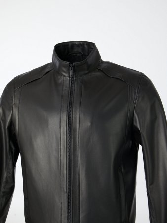 Бомбер из натуральной кожи