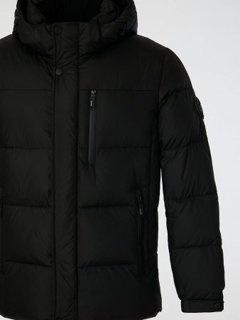 Пуховик мужской стёганый с капюшоном