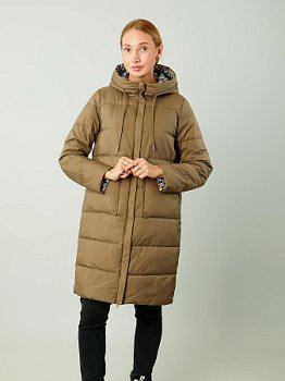 Двустороннее пальто с капюшоном