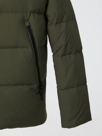 Пуховик мужской с капюшоном на пуху