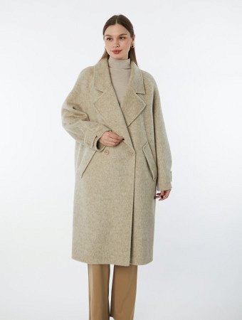 Пальто из натуральной шерсти без подклада