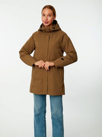 Пуховик женский с капюшоном