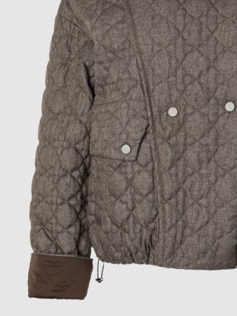 Куртка женская стёганая с капюшоном