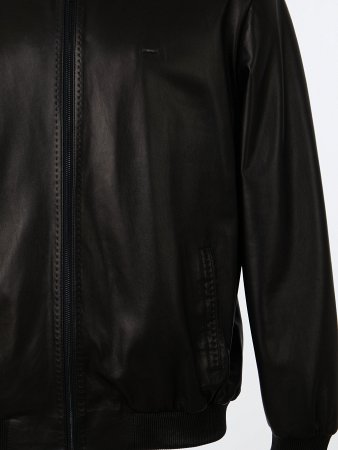 Куртка мужская из натуральной кожи  отделка из трикотажа 