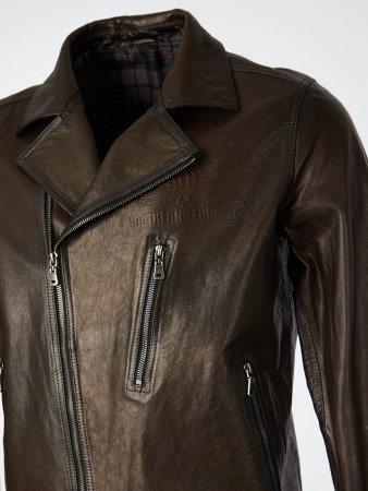 Мужская косуха из натуральной кожи