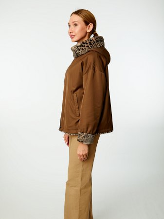 Двусторонняя зимняя куртка с капюшоном