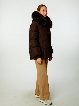 Пуховик стёганый с капюшоном