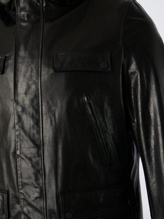 Удлиненная куртка с капюшоном и съемной подстежкой