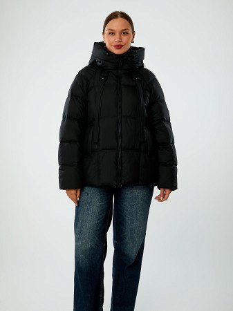 Пуховик женский стёганый с капюшоном
