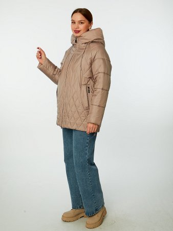 Пуховик женский стёганый с капюшоном