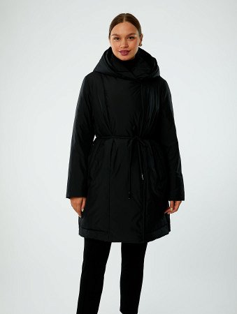 Пуховик женский удлинённый с капюшоном