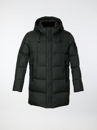 Пуховик мужской стёганый с капюшоном