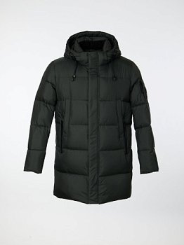 Пуховик мужской стёганый с капюшоном