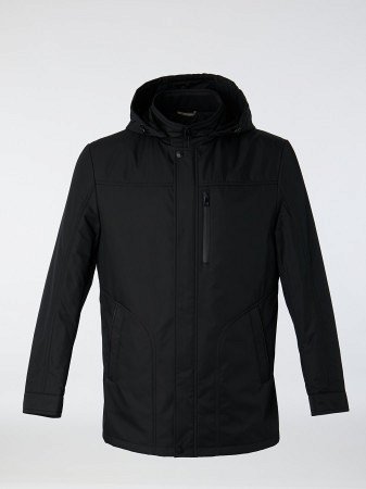 Удлиненная куртка с капюшоном