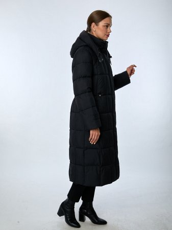 Пуховик женский удлинённый с капюшоном