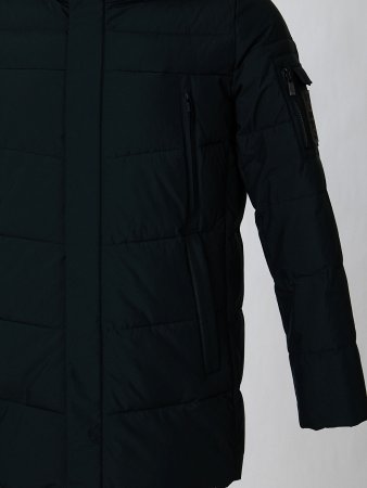 Пуховик мужской стёганый с капюшоном