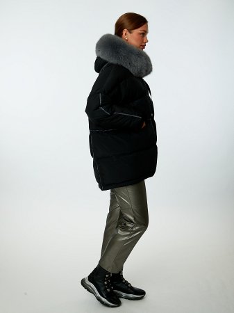 Пуховик женский стёганый с капюшоном