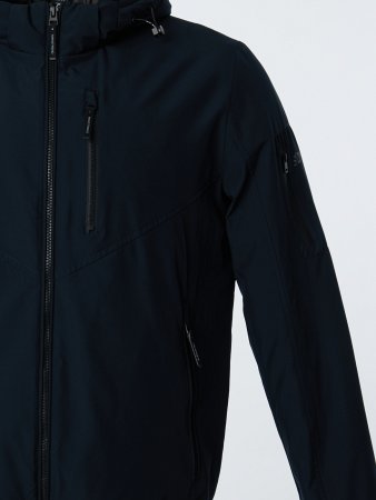 Куртка мужская укороченная с капюшоном