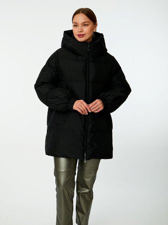 Пуховик женский стёганый с капюшоном