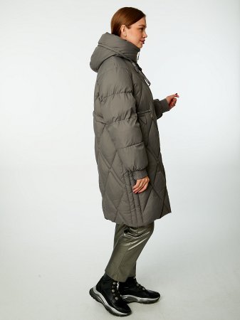 Пуховик стёганый с капюшоном