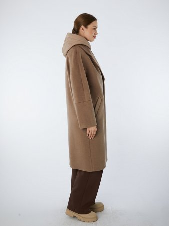  Пальто полушерстяное со съемным капюшоном