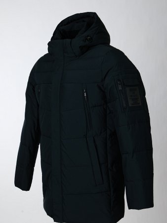 Пуховик мужской стёганый с капюшоном