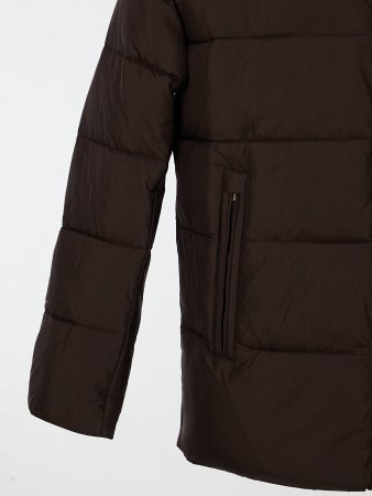 Пуховик стёганый с капюшоном