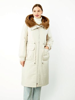 Парка с отделкой из эконорки