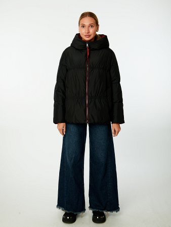 Пуховик женский стёганый с капюшоном