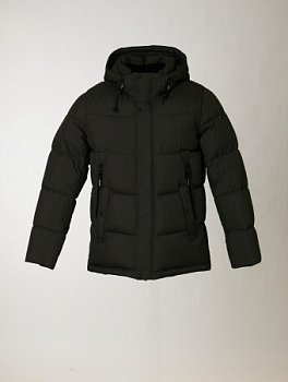 Пуховик мужской стёганый с капюшоном