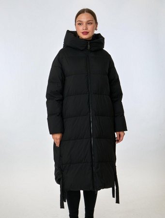 Пуховик женский стёганый с капюшоном
