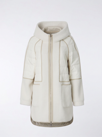 Комбинированная экодубленка с капюшоном