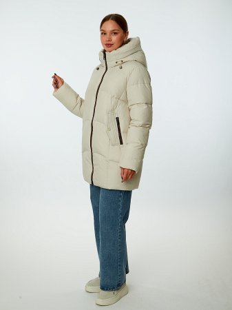 Пуховик женский с капюшоном 