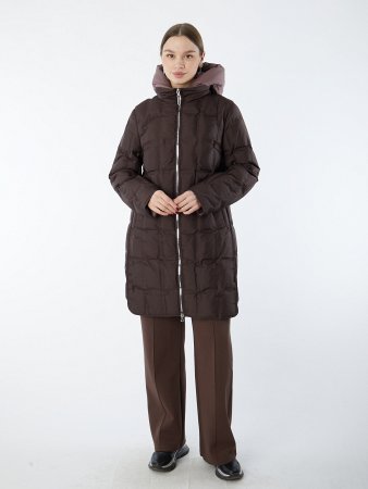 Полупальто женское с капюшоном