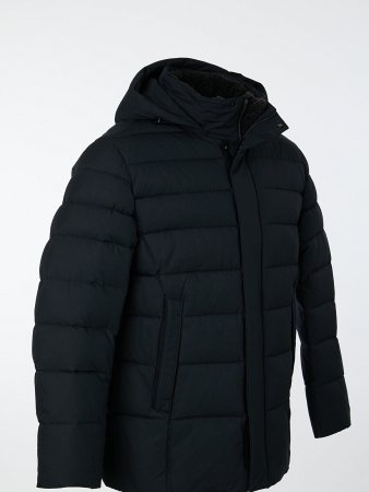 Пуховик стёганый с капюшоном