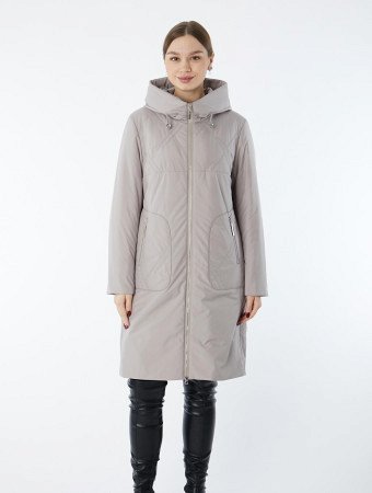 Полупальто женское с капюшоном