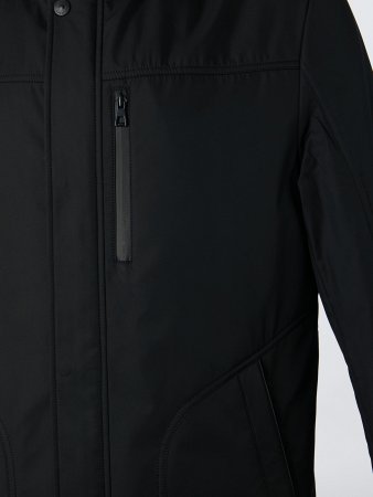 Удлиненная куртка с капюшоном