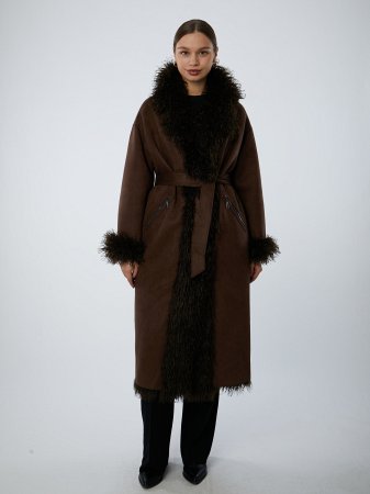 Двусторонняя экодубленка с англ.воротником